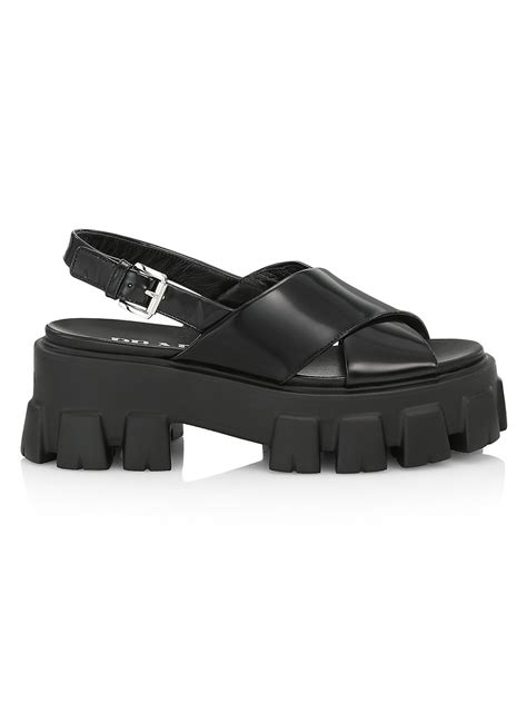 prada lug sole sandal|Women's Prada Platform Shoes .